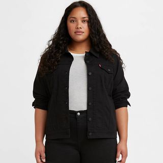 Levi's black trucker jacket in plus size