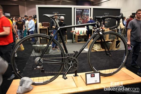 Like most of the builders at NAHBS, Shamrock Cycles can do full-blown race bikes, too, not just art bikes.