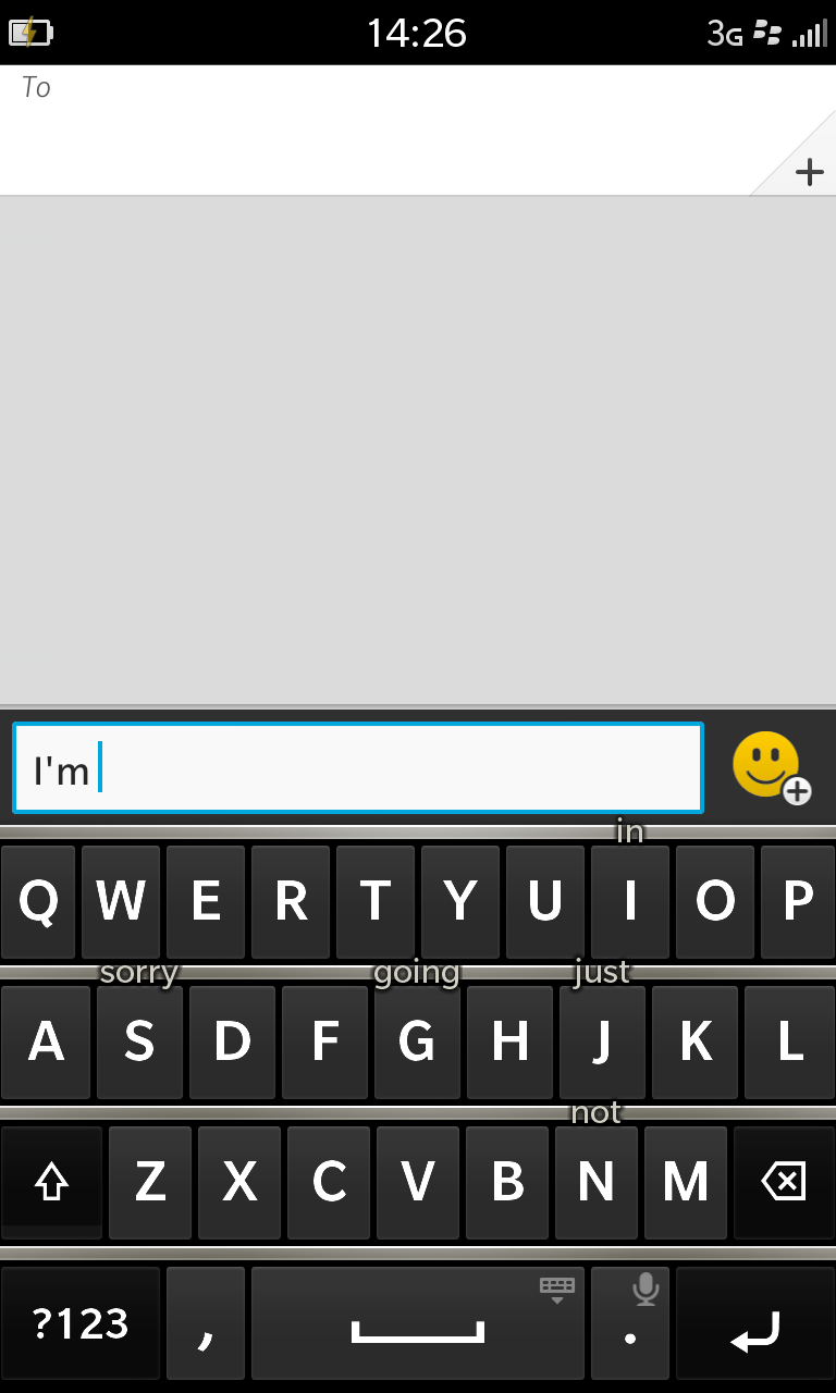 BB10 keyboard