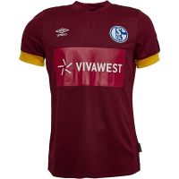 Schalke Umbro 2021/22 Third Shirt BurgundyWas £74.99Now £10.99