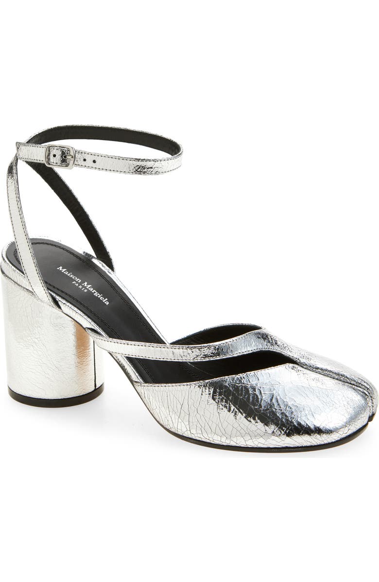 Tabi Metallic Ankle Strap Pump