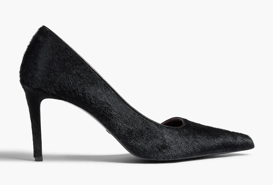 Khaite, Jett D&#039;orsay Pump in Black Haircalf