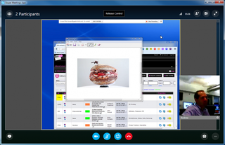 skype web app screen share to showing full presentation