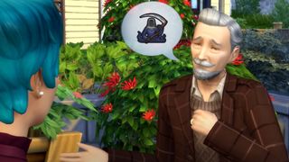 A Sim talks about death in The Sims 4