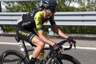 Simon Yates (Mitchelton-Scott) at the 2020 Giro d’Italia, before he was forced to quit the race after testing positive for the coronavirus