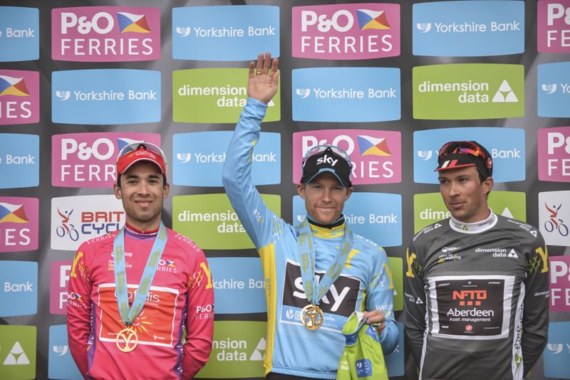 The jersey winners at the inaugural Tour de Yorkshire
