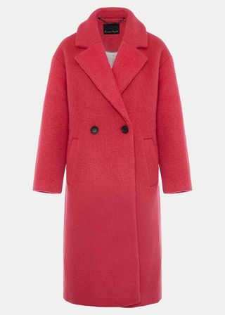 Phase eight bright pink wool coat