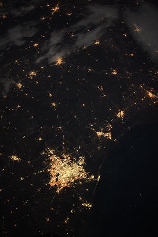 Astronaut Spots Houston from Space
