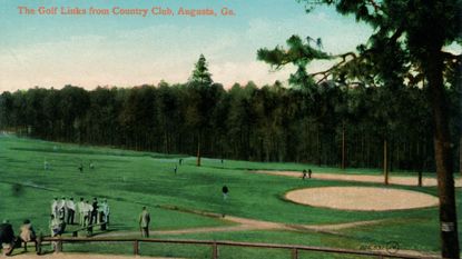 ‘The Golf Links from Country Club, Augusta, Georgia’ - a picture postcard produced by Valentines and Sons, circa 1910. For the 'Can I Play Augusta Country Club' article