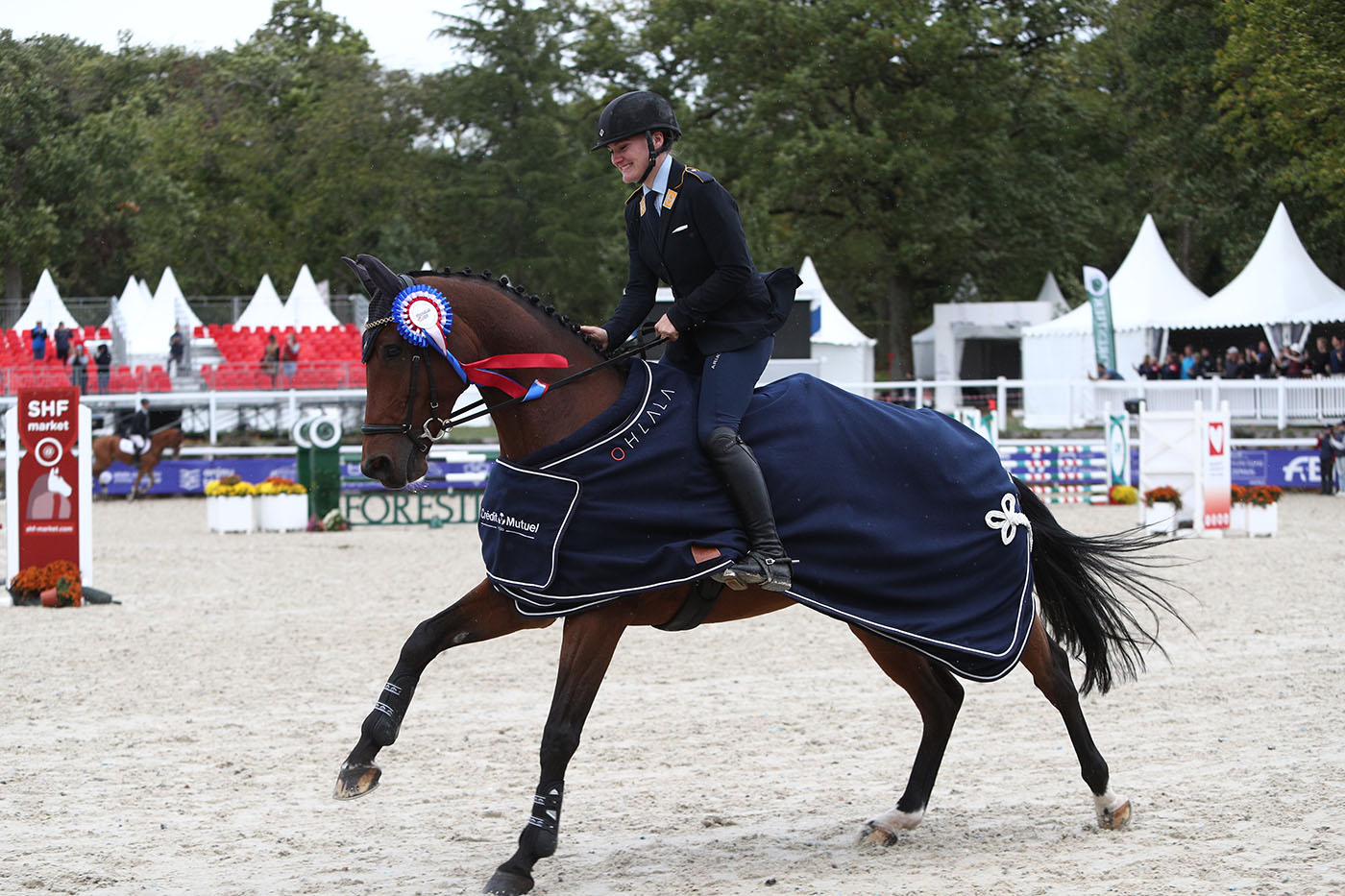 Anna Lena Schaaf riding Lagona OLD win the seven-year-olds at Le Lion d&amp;rsquo;Angers