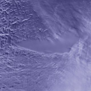 Radar imagery shows the outline of Lake Vostok, which is hidden deep below Antarctica's ice.