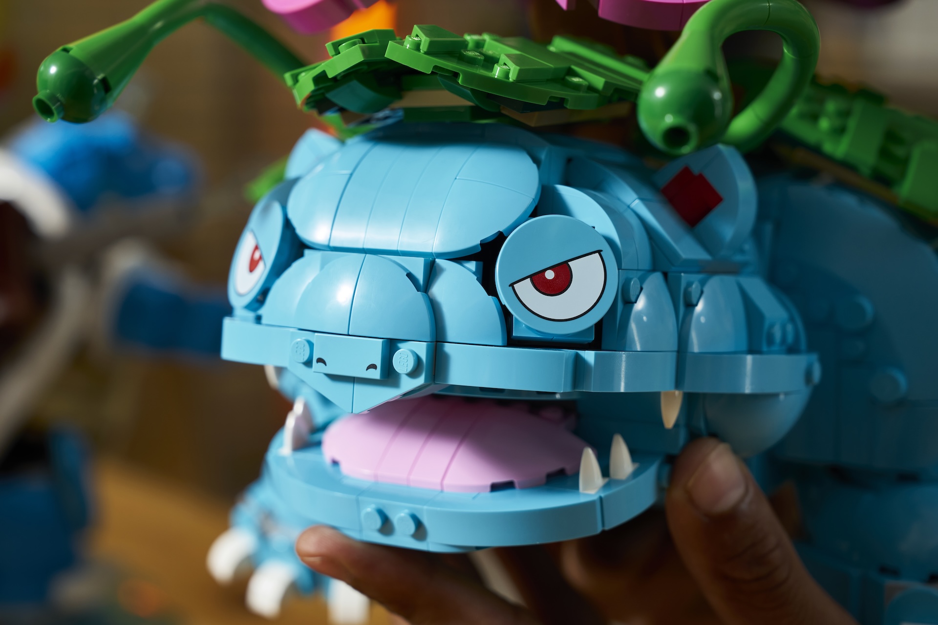 LEGO Venusaur, Charizard and Blastoise from different angles