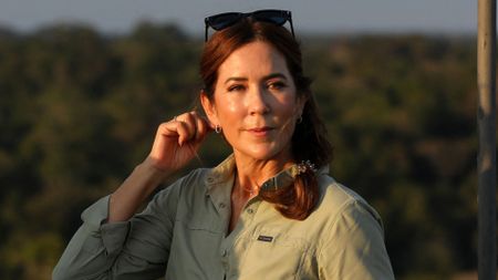 Queen Mary of Denmark during a visit to the Museum of the Amazon in Brazil