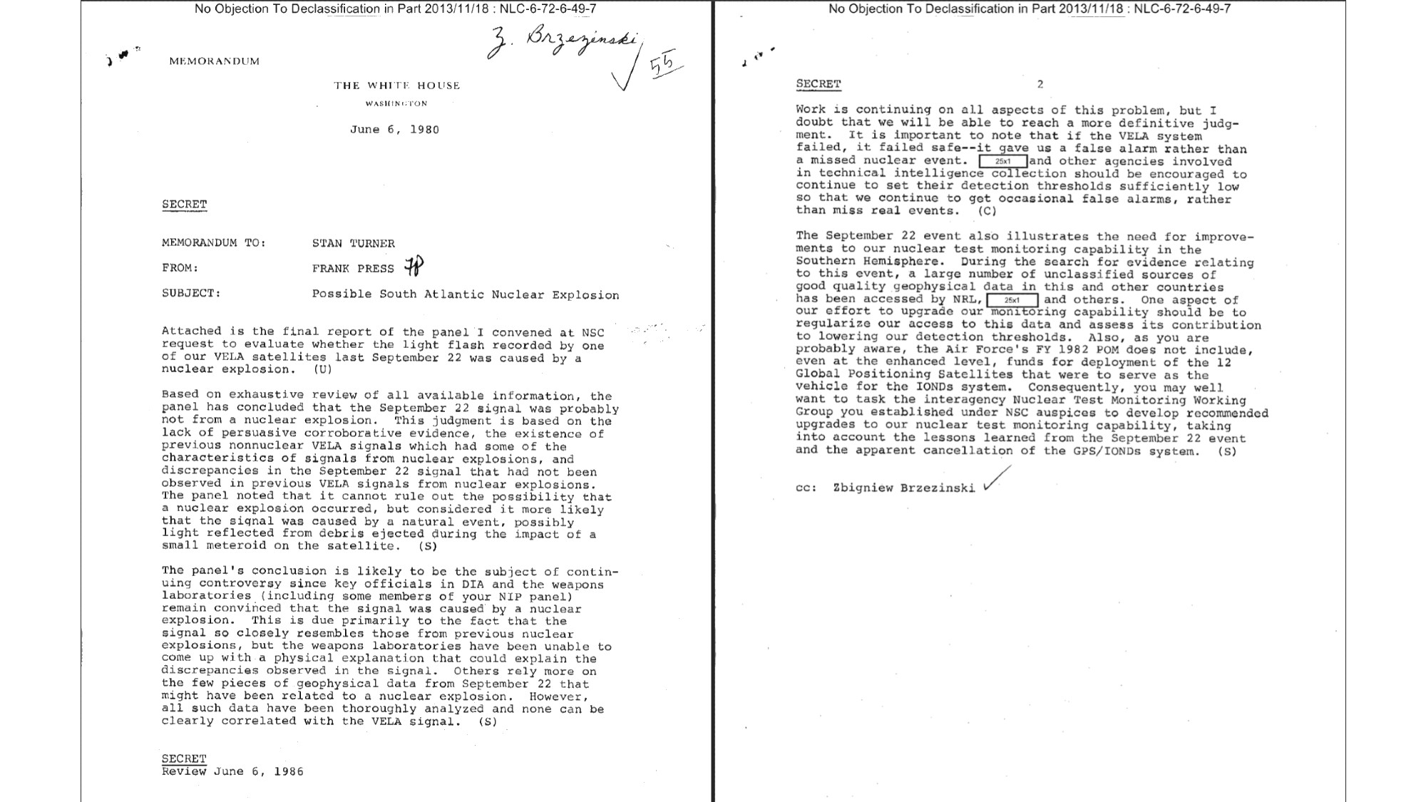 a memorandum on white house stationary