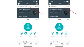A demonstration of how to sync a Fitbit on the app