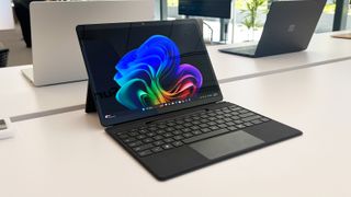 The Microsoft Surface Pro in black colorway