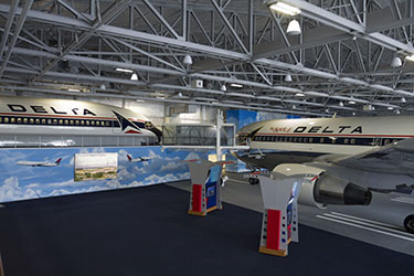 Delta Flight Museum Takes Off with Nanolumens NanoSlim Display