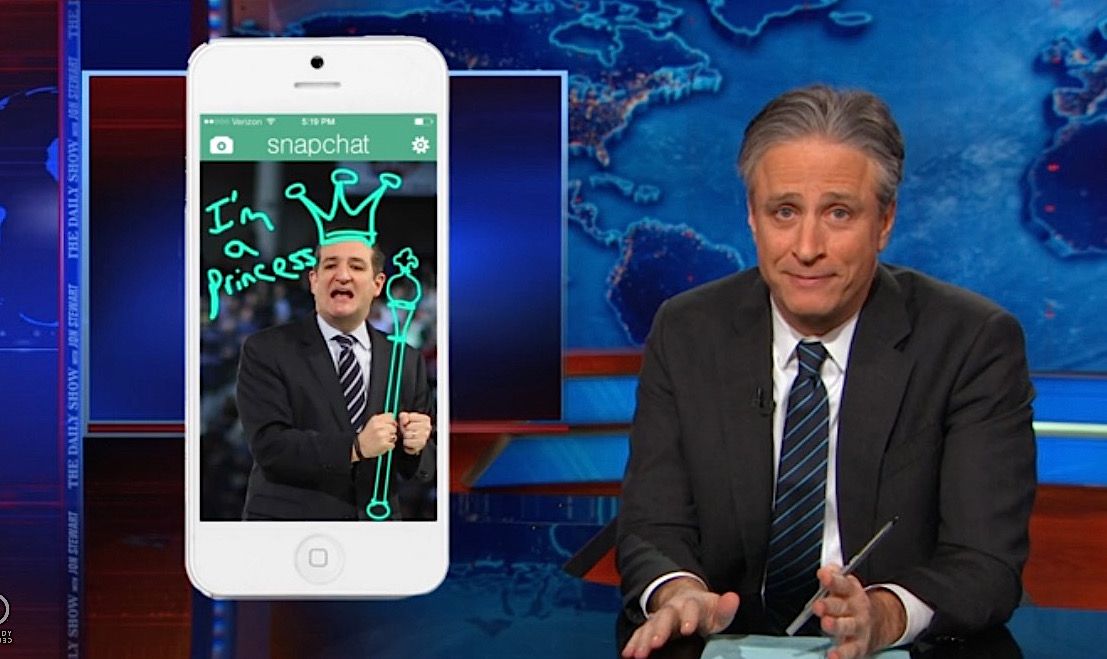 Jon Stewart critiques Ted Cruz&amp;#039;s presidential bid speech