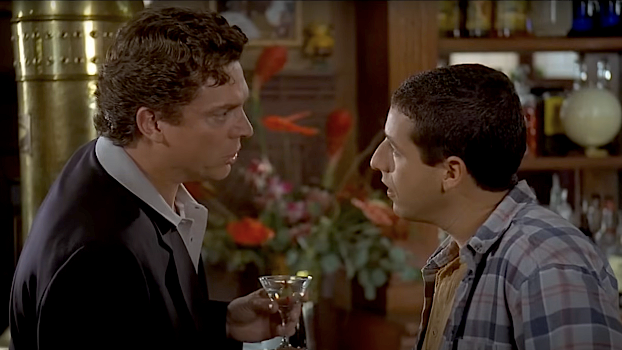 Adam Sandler y Christopher McDonald como Happy y Shooter en Happy Gilmore