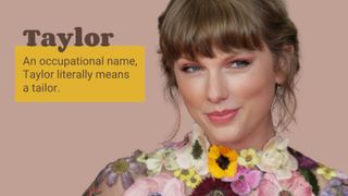 image of Taylor Swift illustrating country baby names