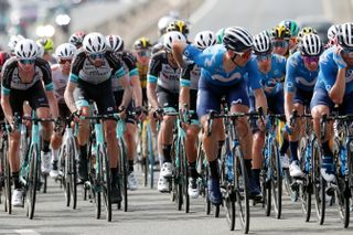 Nervous peloton at the Vuelta 2021