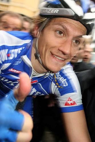 Filippo Pozzato (Quick.Step) gives the thumbs up