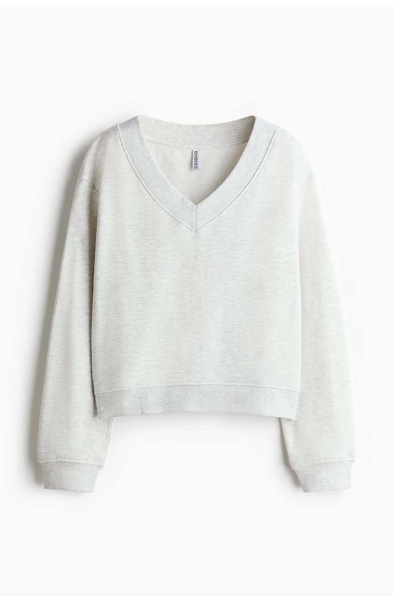 V-neck sweatshirt