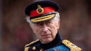 King Charles III inspects the 200th Sovereign's parade