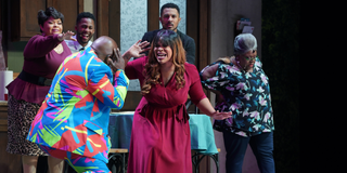 Tamela Mann, Jacobi Brown, David Mann, Anthony Lewis, RaVaughn Nichelle Brown and Alexis Hollins in Madea's Farewell Play