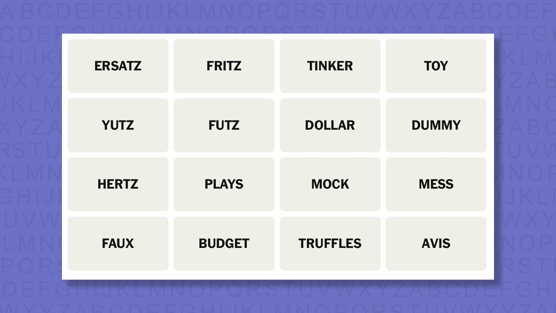 NYT Connections hints for game 1023 on a purple background