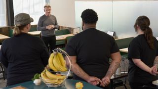 Gordon Ramsay meeting with the Marvel Ranch staff in Gordon Ramsay's Secret Service