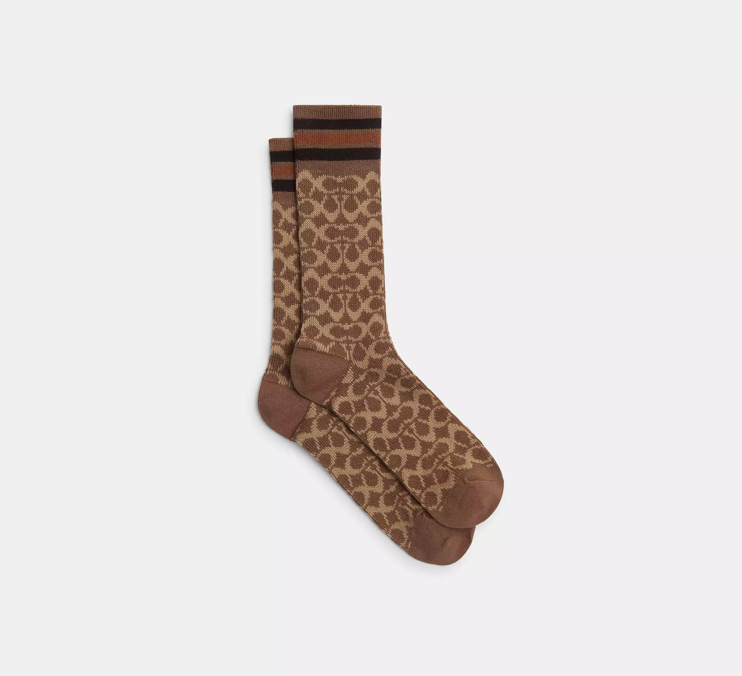 COACH, Signature Calf Socks
