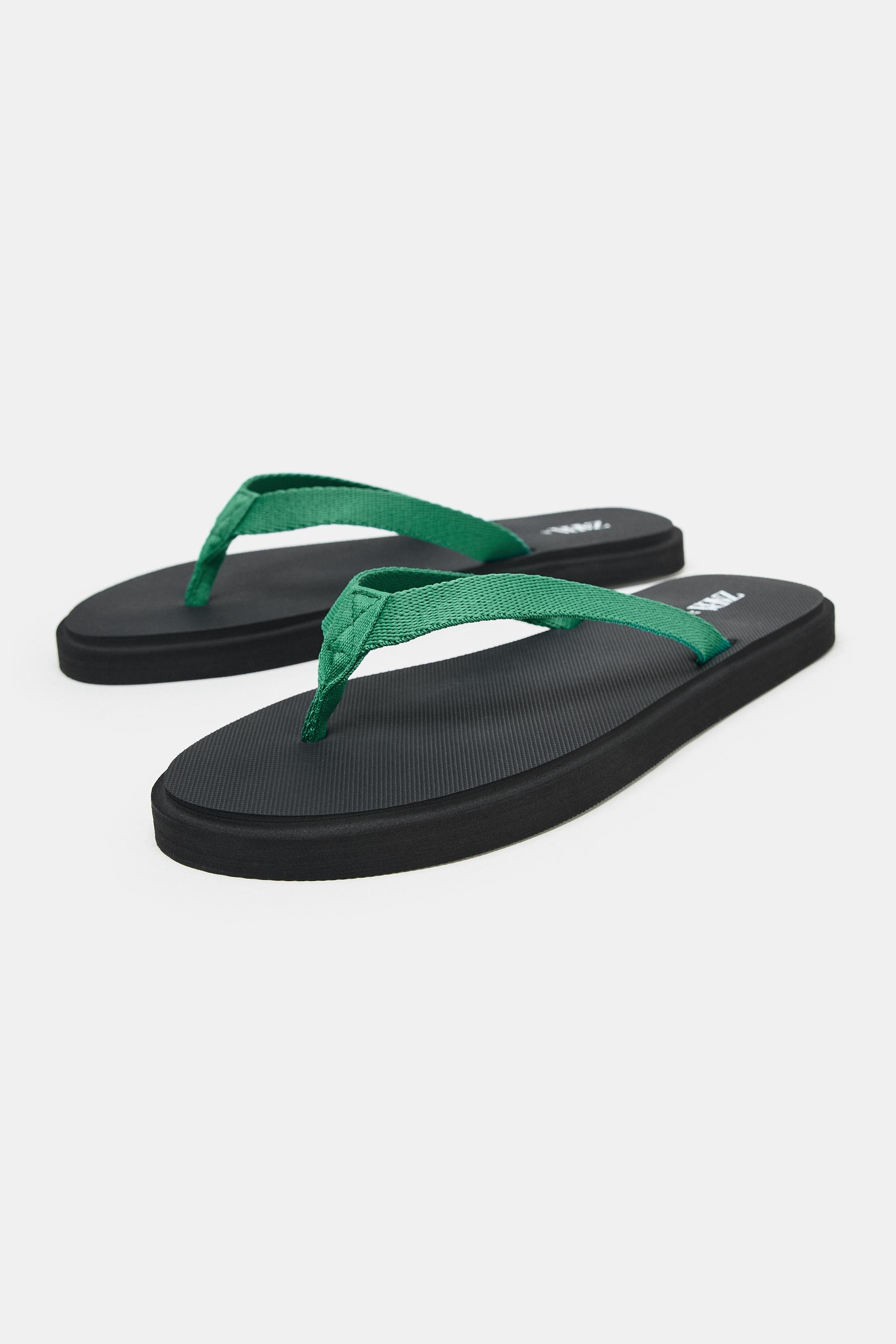 Contrast Flat Sandals