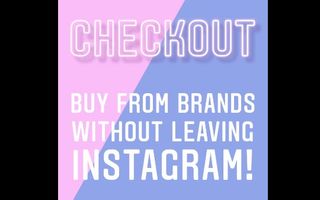 Promo graphic promoting Instagram Checkout