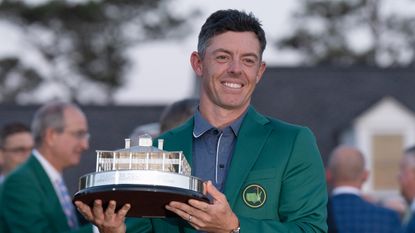 Rory McIlroy with The Masters trophy