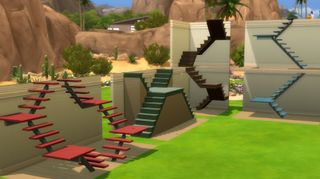 The Sims 4 stairs