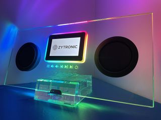 Imagen concepto del Zytronic Hi-Fi ElectroglaZ visto desde el lateral