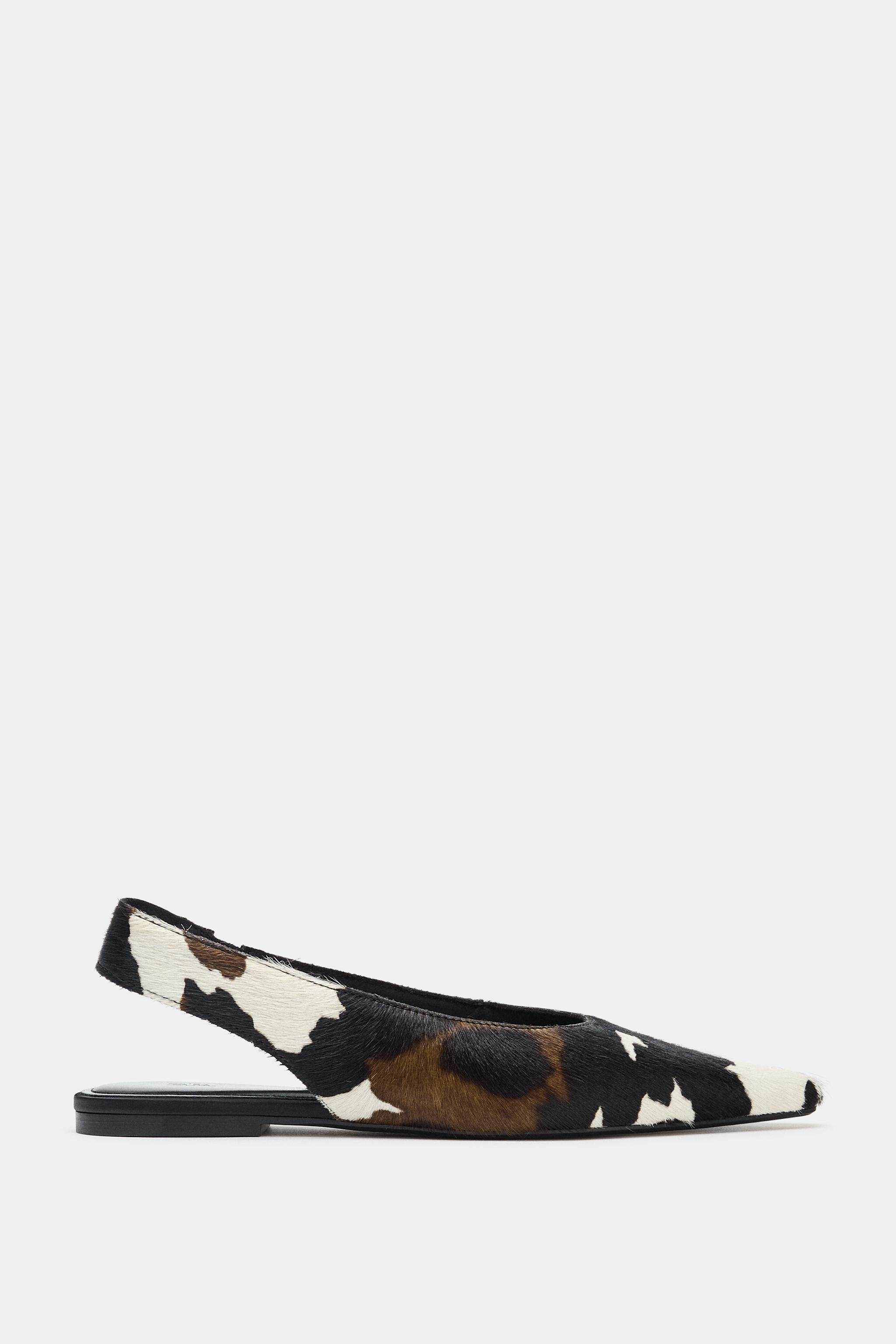Leather Slingback Ballet Flats