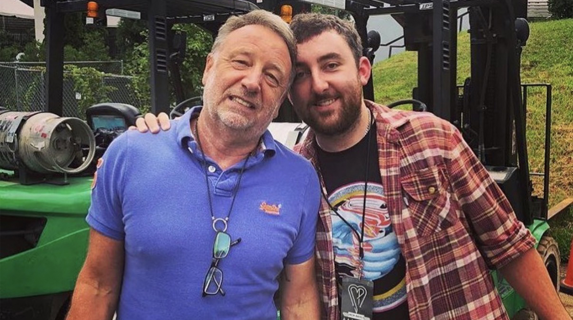 Peter Hook and his son Jack Bates (right), of Peter Hook &amp;amp; the Light