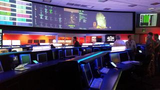 The Deep Space Network command center keeps track of JPL's far-flung missions.