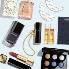 Collage Image of Product From Chanel's Holiday Beauty Collection