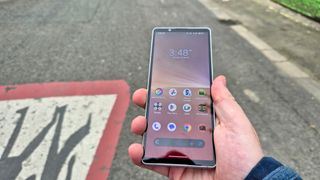 The Sony Xperia 5 V, from the front