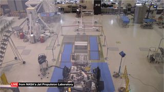 Well-dressed in bunny suit, High Bay Bob mannequin.