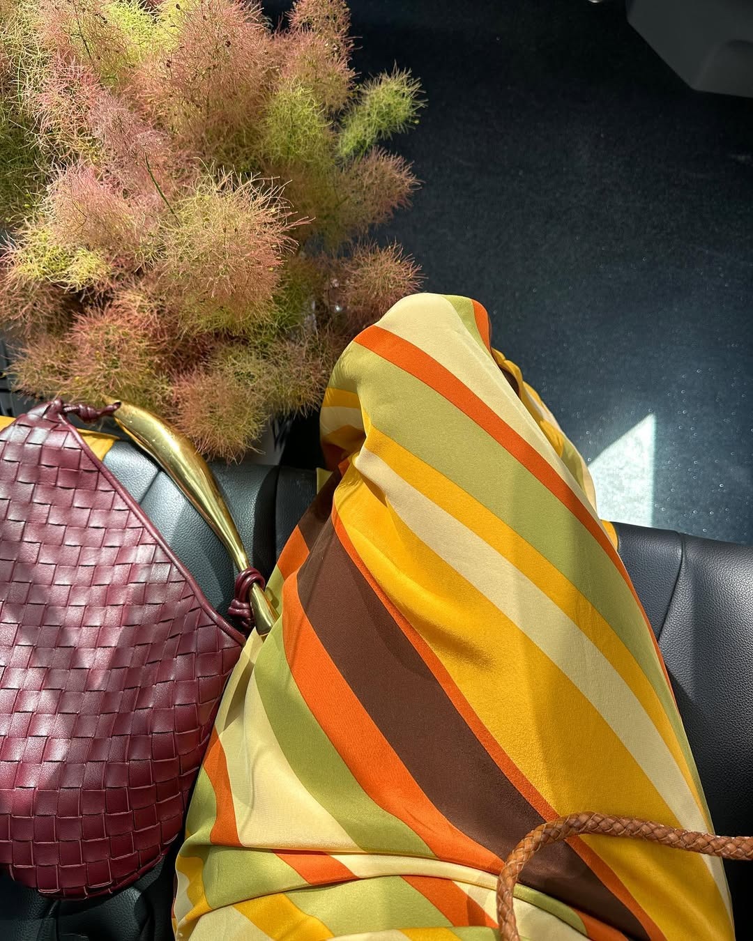 Most popular designer summer bags Bottega Veneta Sardine bag in burgundy