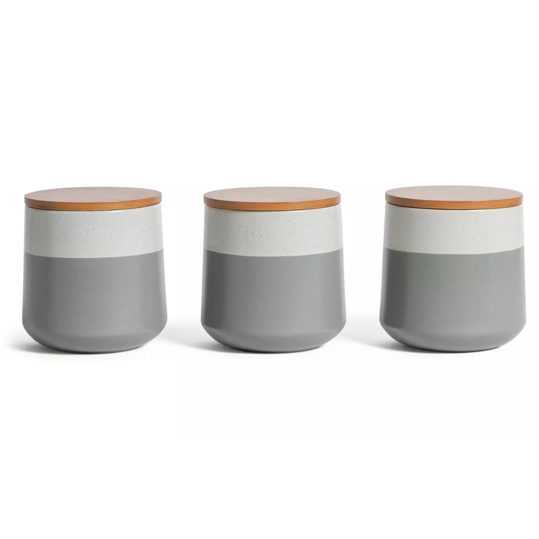Habitat Speckle 3 Piece Storage Canister