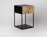Ziggy bedside table in brass and black | was £199, now £159.20 using code BF20 (save £39.80) from Swoon editions
