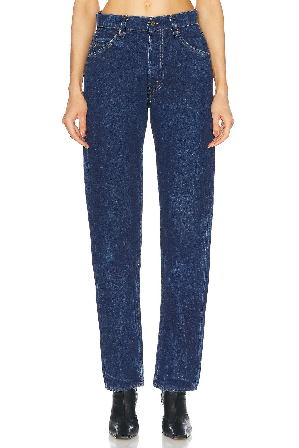 aligrace Classic Relaxed Customs Straight Jeans