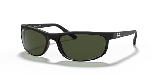 Ray-Ban Men&#039;s Rb2027 Predator 2 Rectangular Sunglasses, Black/matte Black/g-15 Green, 62 Mm