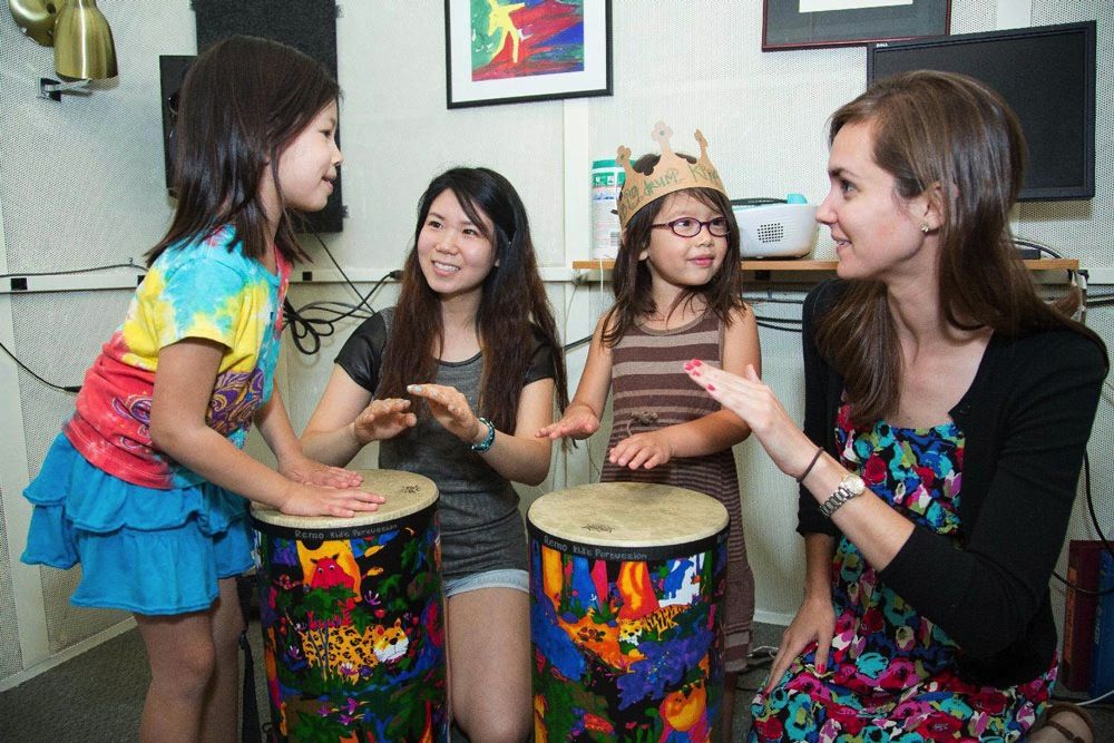 kids playing instruments