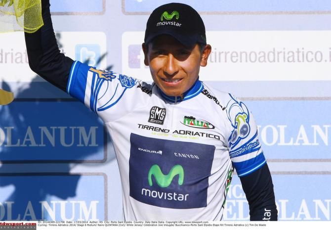 Nario Quintana (Movistar) leads the best young rider classification